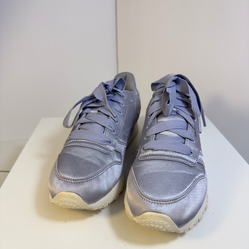 Reebok Classic Leather Satin Women's Size 8 Periwinkle Purple CM9801 Sneakers - Picture 4 of 16